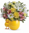 Sweet Peep Bouquet - Baby Pink Cottage Florist Lakeland Fl 33813 Premium Flowers lakeland